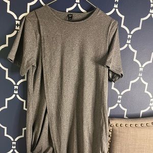 SHEIN Curve TShirt Dress Size 0XL Color Gray